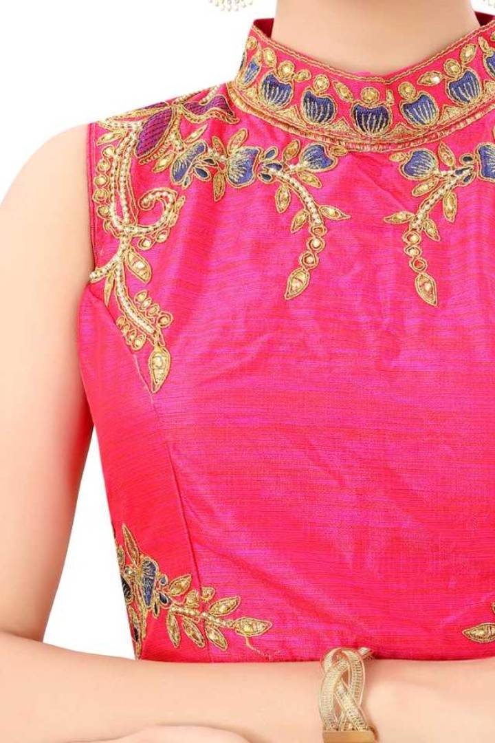 Trendy phantom silk Stitched Blouse for Women